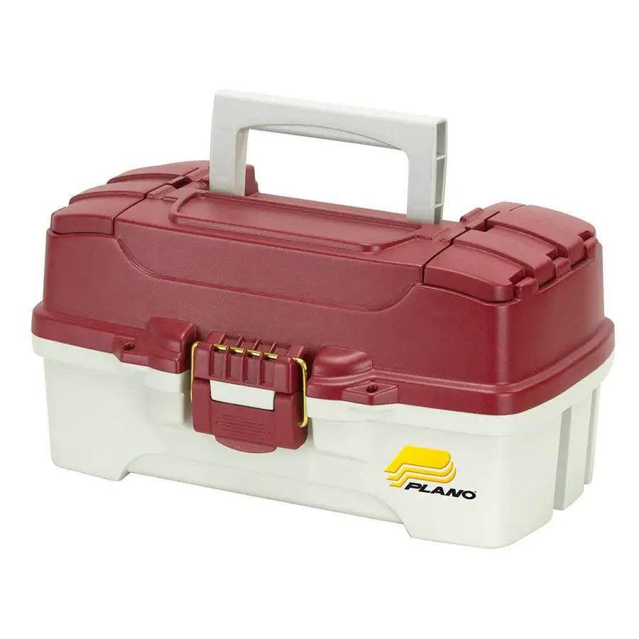 Plano 1-Tray Tackle Box w/Duel Top Access - Red Metallic/Off White [620106] Plano
