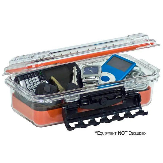 Plano Waterproof Polycarbonate Storage Box - 3500 Size - Orange/Clear [145000] Plano