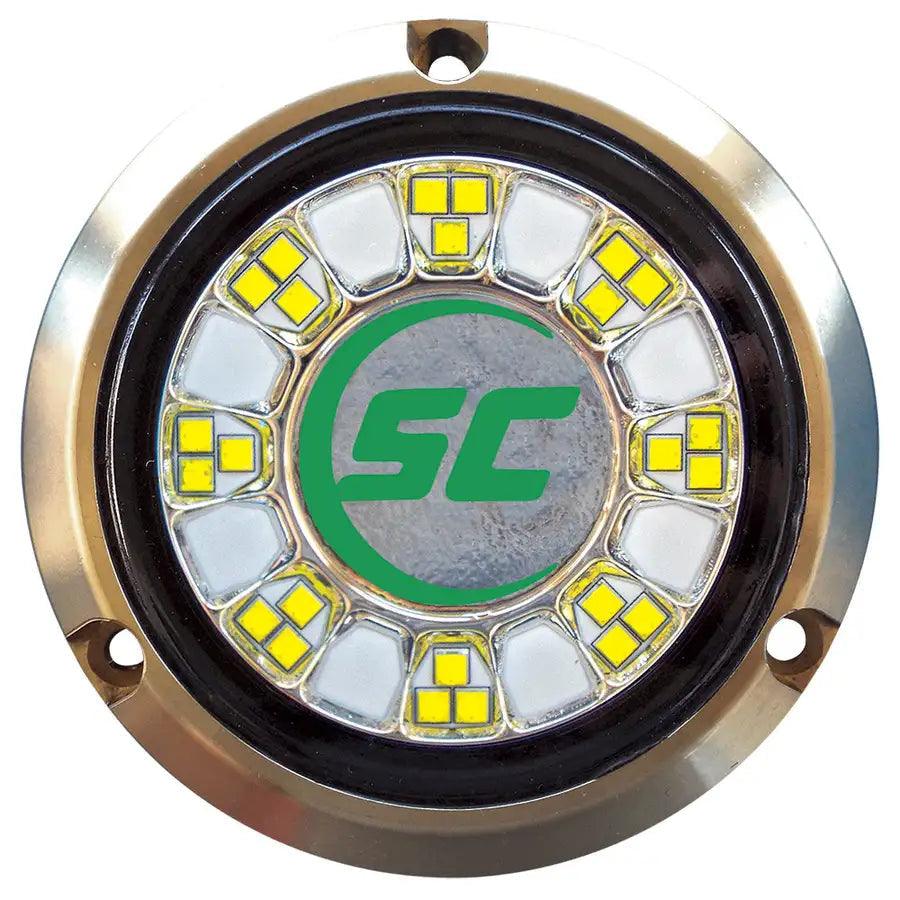 Shadow-Caster SCR-24 Bronze Underwater Light - 24 LEDs - Aqua Green [SCR-24-AG-BZ-10] - Besafe1st® 