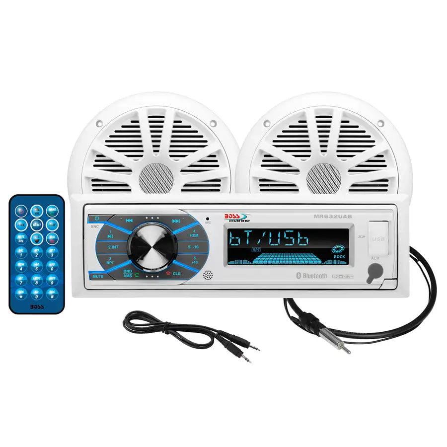 Boss Audio MCK632WB.6 Marine Stereo  6.5" Speaker Kit - White [MCK632WB.6] - Premium Stereos Besafe1st®  Shop now 