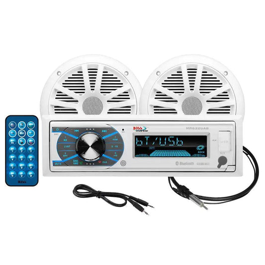 Boss Audio MCK632WB.6 Marine Stereo 6.5" Speaker Kit - White [MCK632WB.6] - Besafe1st