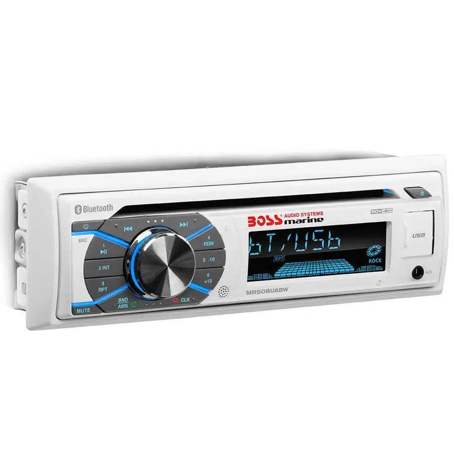 Boss Audio MR508UABW Marine Stereo w/AM/FM/CD/BT/USB [MR508UABW] - Besafe1st