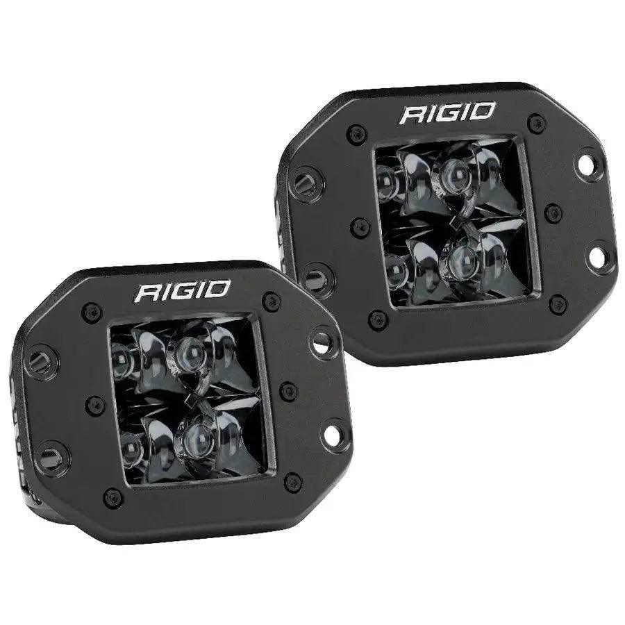 RIGID Industries D-Series PRO Flush Mount - Spot LED - Midnight Edition - Pair - Black [212213BLK] RIGID Industries