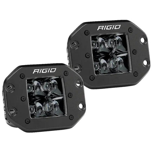 RIGID Industries D-Series PRO Flush Mount - Spot LED - Midnight Edition - Pair - Black [212213BLK] RIGID Industries