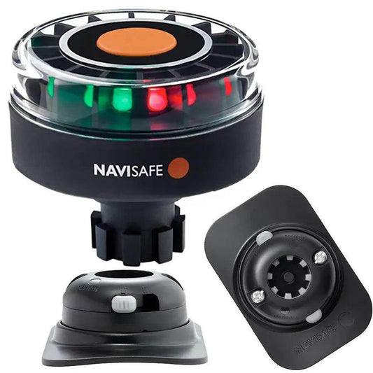 Navisafe Navilight Tricolor 2NM w/Navibolt Base RIB Mount - Black [342KIT2] - Besafe1st