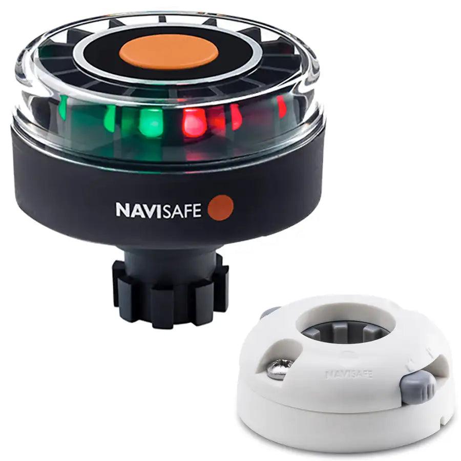 Navisafe Navilight Tricolor 2NM w/Navibolt Base Horizontal Mount - White [342KIIT5] - Besafe1st