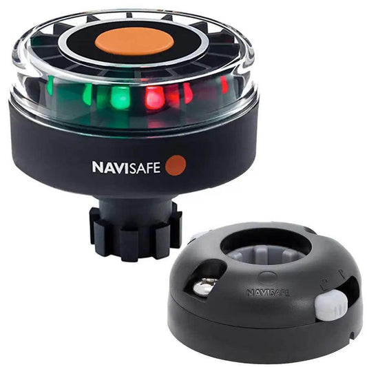 Navisafe Navilight Tricolor 2NM w/Navibolt Base Horizontal Mount - Black [342KIT7] - Besafe1st
