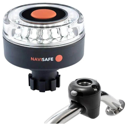 Navisafe Navilight 360 2NM w/Navibolt Base  Rail Mount - Black [042KIT] Navisafe