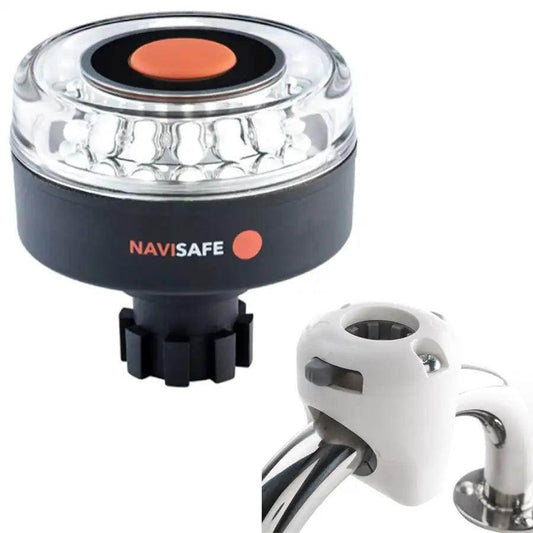 Navisafe Navilight 360 2NM w/Navibolt Base  Rail Mount - White [042KIT3] Navisafe