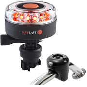 Navisafe Navilight All RED 360 2NM w/Navimount Base Rail Mount - Black [045KIT] - Besafe1st® 