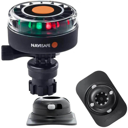 Navisafe Navilight 2NM Tricolor w/Navimount Base RIB Mount - Black [340KIT2] - Besafe1st