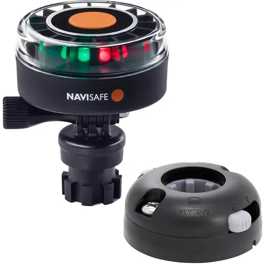 Navisafe Navilight 2NM Tricolor w/Navimount Base  Horizontal Mount - Black [340KIT7] Navisafe