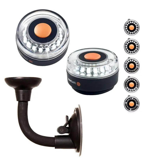 Navisafe Portable Navilight 360 2NM - White w/Bendable Suction Cup Mount [001KIT2] Navisafe