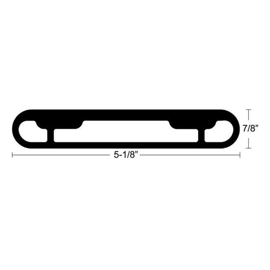 TACO T-Top Extrusion Plate Pre-Drilled for Grand Slams - 20" - Pair [GSE-1939BSA20] TACO Marine