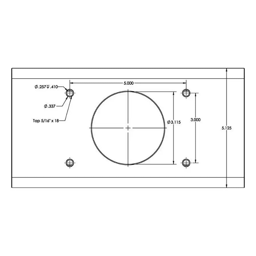 TACO T-Top Extrusion Plate Pre-Drilled for Grand Slams - 20" - Pair [GSE-1939BSA20] - Besafe1st® 