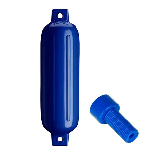 Polyform G-3 Twin Eye Fender 5.5" x 19" - Cobalt Blue w/Adapter [G-3 COBALT BLUE W/AIR ADAPTER] - Besafe1st