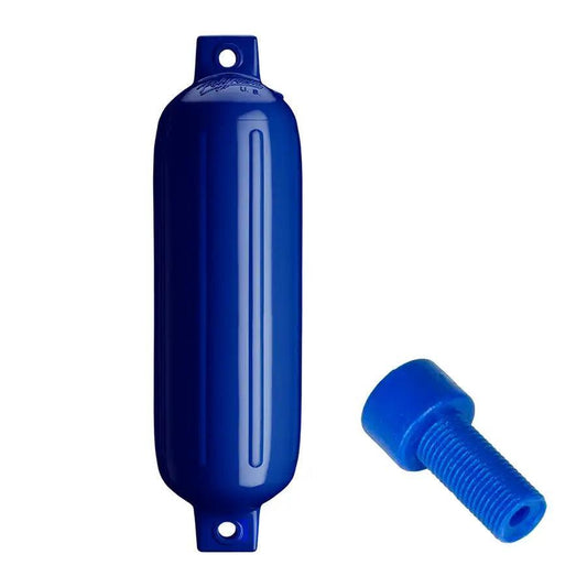 Polyform G-4 Twin Eye Fender 6.5" x 22" - Cobalt Blue w/Adapter [G-4 COBALT BLUE W/AIR ADAPTER] Polyform U.S.