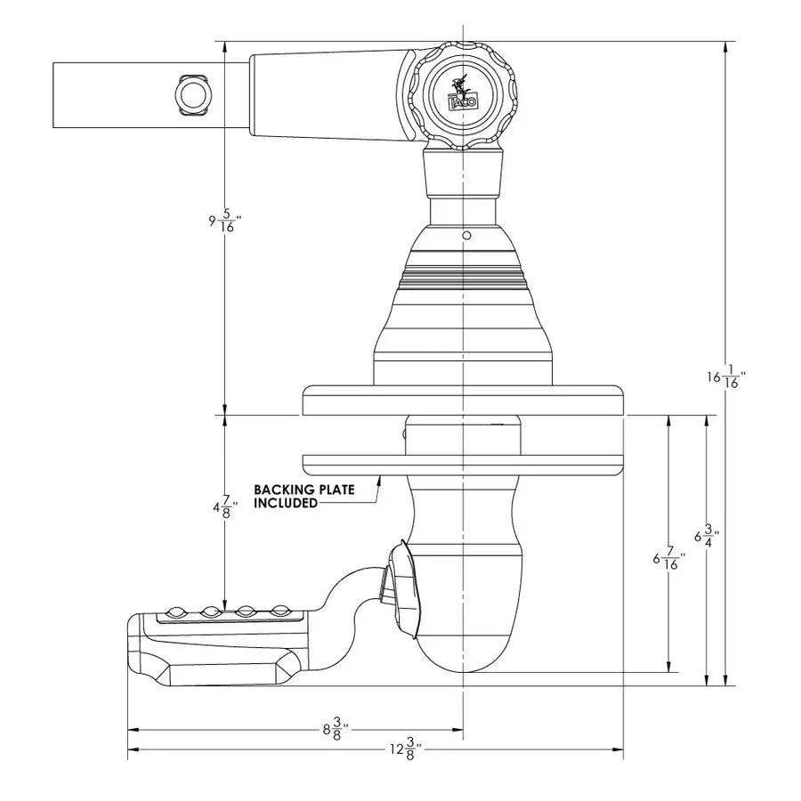 TACO Grand Slam 400 Outrigger Top Mount - Pair [GS-400] - Besafe1st