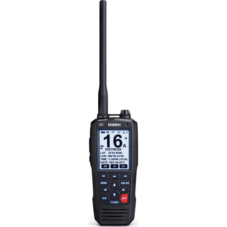 Uniden MHS335BT Handheld VHF Radio w/GPS  Bluetooth [MHS335BT] - Besafe1st®  