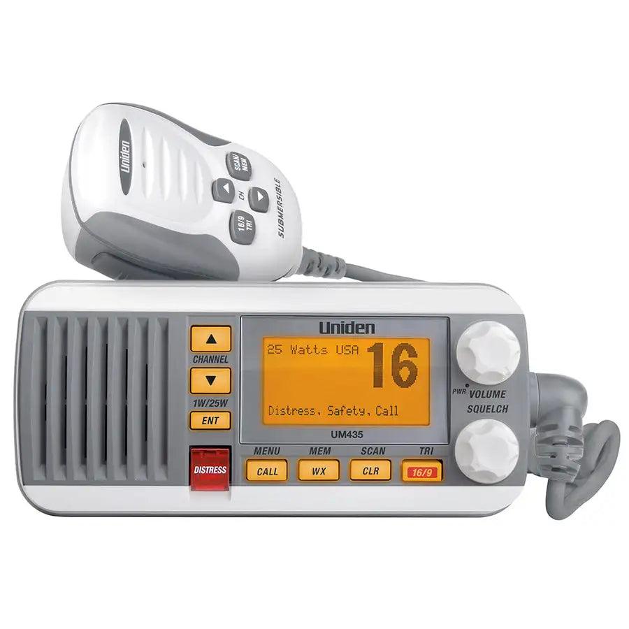 Uniden UM435 Fixed Mount VHF Radio - White [UM435] - Besafe1st