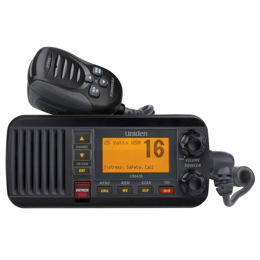 Uniden UM435 Fixed Mount VHF Radio - Black [UM435BK] Besafe1st™ | 