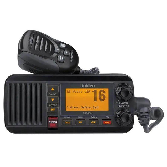 Uniden UM435 Fixed Mount VHF Radio - Black [UM435BK] - Besafe1st