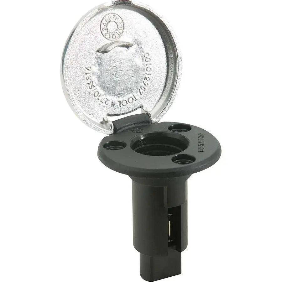 Attwood LightArmor Plug-In Base - 2 Pin - Stainless Steel - Round [910R2PSB-7] - Besafe1st® 