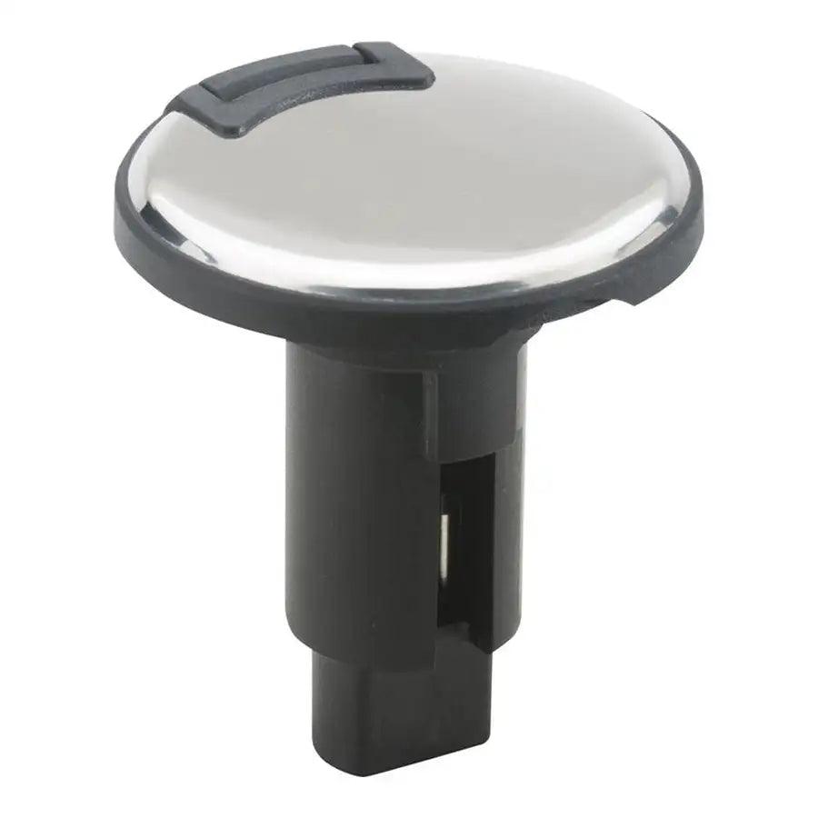 Attwood LightArmor Plug-In Base - 2 Pin - Stainless Steel - Round [910R2PSB-7] - Besafe1st® 