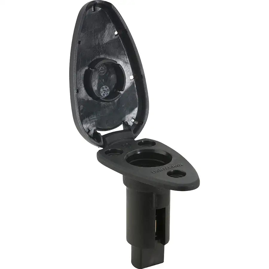 Attwood LightArmor Plug-In Base - 2 Pin - Black - Teardrop [910T2PB-7] Besafe1st™ | 