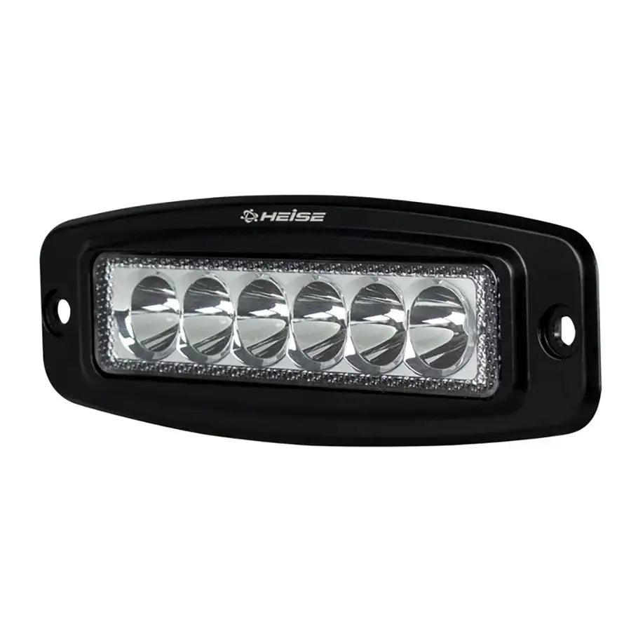 HEISE 6 LED Single Row Driving Light - Flush Mount [HE-FMDL1] - Besafe1st® 