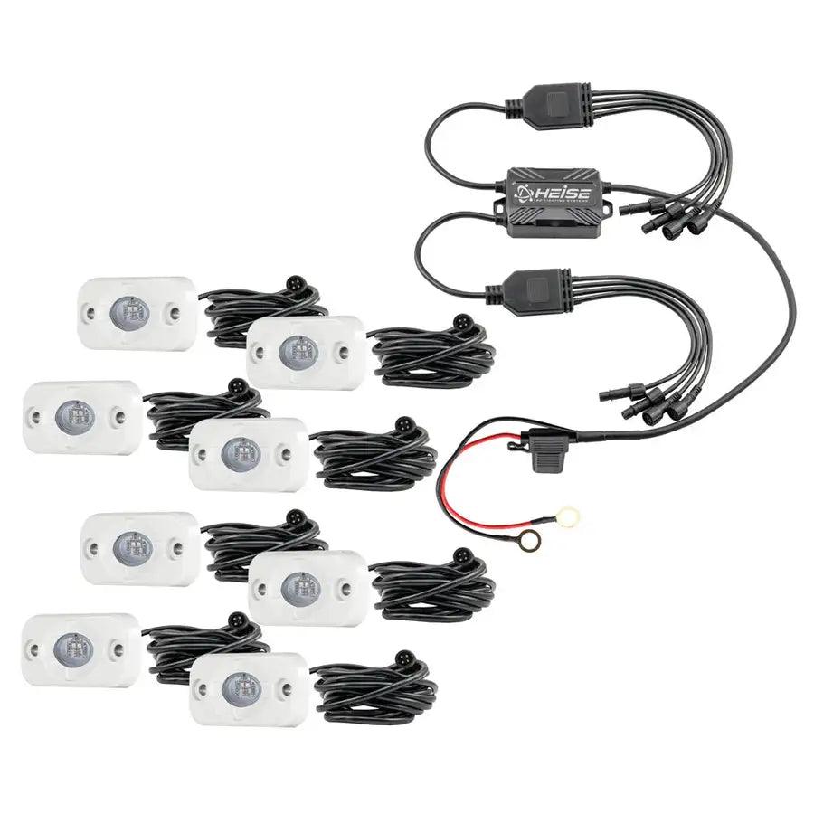 HEISE RGB Accent Light Kit - 8 Pack [HE-8MLRGBK] - Besafe1st® 