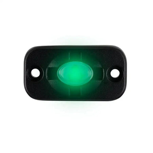 HEISE Auxiliary Accent Lighting Pod - 1.5" x 3" - Black/Green [HE-TL1G] HEISE LED Lighting Systems