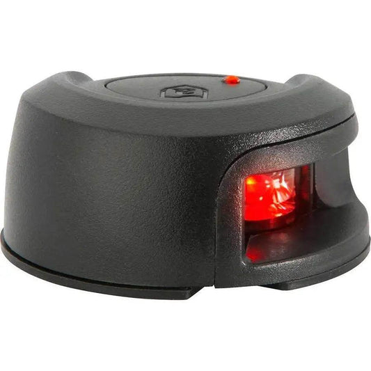 Attwood LightArmor Deck Mount Navigation Light - Black Composite - Port (red) - 2NM [NV2012PBR-7] - Besafe1st