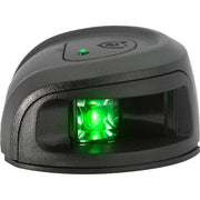 Attwood LightArmor Deck Mount Navigation Light - Black Composite - Starboard (green) - 2NM [NV2012PBG-7] - Besafe1st® 