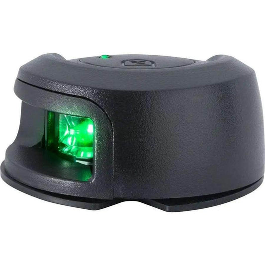 Attwood LightArmor Deck Mount Navigation Light - Black Composite - Starboard (green) - 2NM [NV2012PBG-7] Attwood Marine