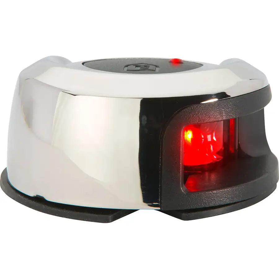 Attwood LightArmor Deck Mount Navigation Light - Stainless Steel - Port (red) - 2NM [NV2012SSR-7] - Besafe1st® 