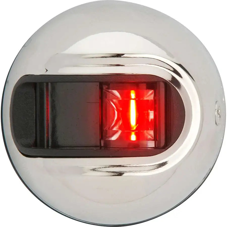 Attwood LightArmor Vertical Surface Mount Navigation Light - Port (red) - Stainless Steel - 2NM [NV3012SSR-7] - Besafe1st®  