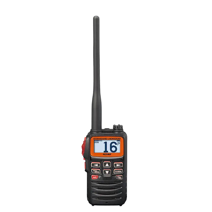 Standard Horizon HX40 Handheld 6W Ultra Compact Marine VHF Transceiver w/FM Band [HX40] - Besafe1st®  
