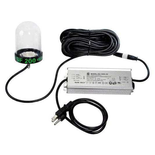 Hydro Glow LED Underwater Dock Light - 200W - 50 Cord - Green [SF200G] Hydro Glow