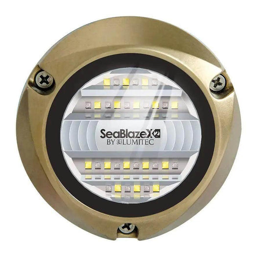 Lumitec SeaBlazeX2 LED Underwater Light - Dual Color - White/Blue [101516] Lumitec