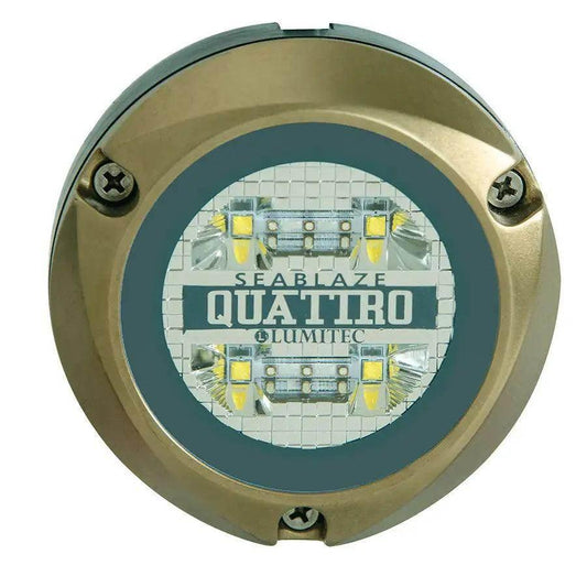 Lumitec Zambezi Quattro Surface Mount Underwater Light - White/Blue [101459] Lumitec