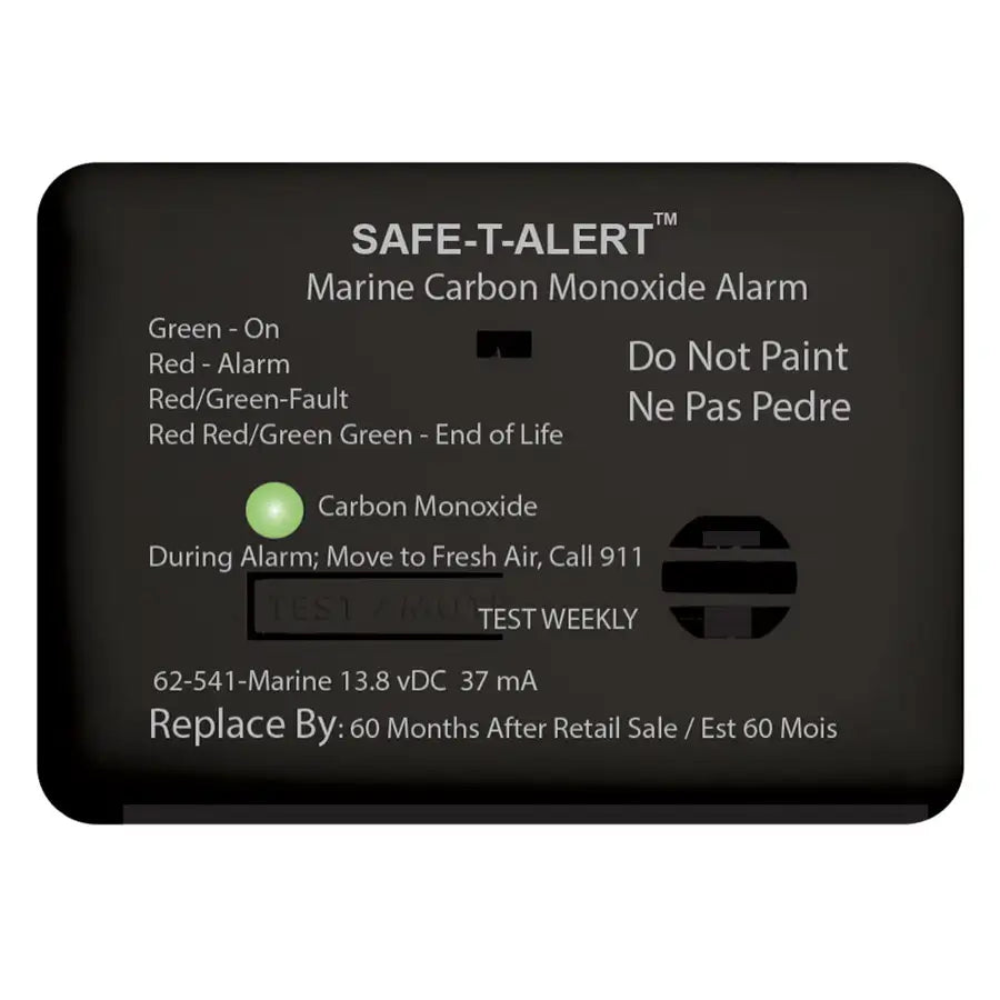 Safe-T-Alert 62 Series Carbon Monoxide Alarm w/Relay - 12V - 62-541-R-Marine - Surface Mount - Black [62-541-R-MARINE-BL] Besafe1st™ | 