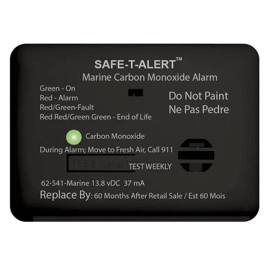 Safe-T-Alert 62 Series Carbon Monoxide Alarm w/Relay - 12V - 62-541-R-Marine - Surface Mount - Black [62-541-R-MARINE-BL] - Besafe1st