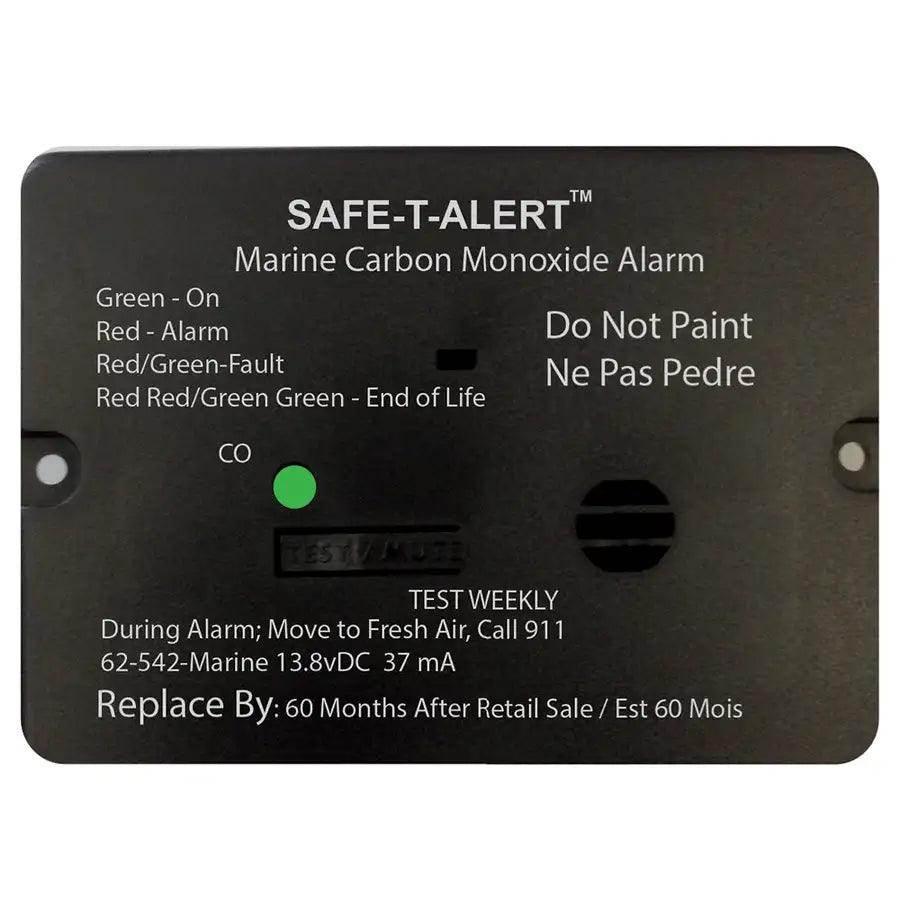 Safe-T-Alert 62 Series Carbon Monoxide Alarm w/Relay - 12V - 62-542-R-Marine - Flush Mount - Black [62-542-R-MARINE-BL] - Besafe1st