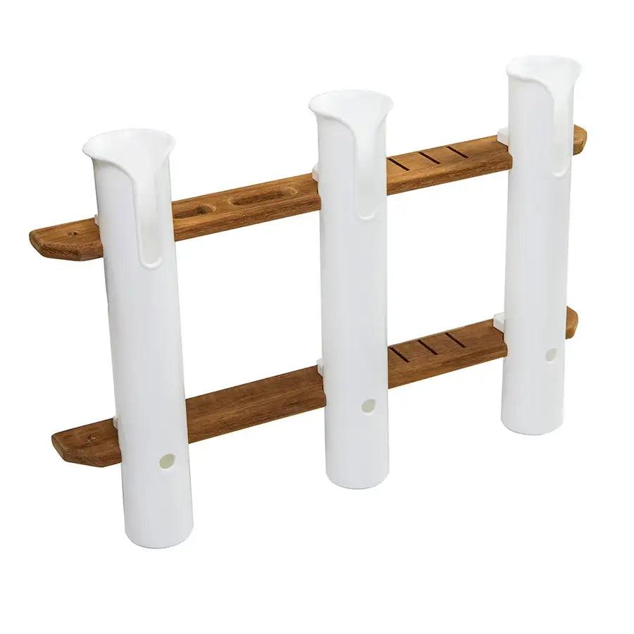 Whitecap Teak 3-Rod Tournament Storage Rack [63449] - Besafe1st® 