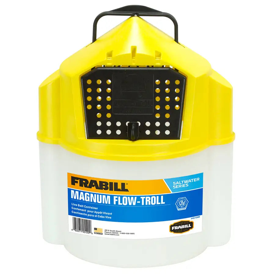 Frabill Magnum Flow Troll Shrimp Bucket - 10 Quart [451205] Besafe1st™ | 