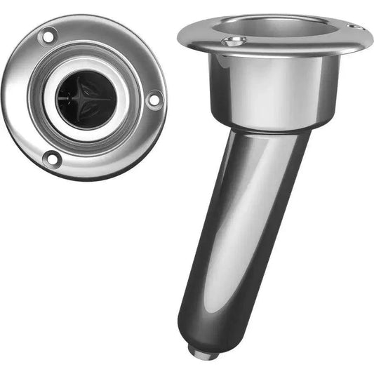 Mate Series Stainless Steel 15 Rod  Cup Holder - Drain - Round Top [C1015D] Mate Series