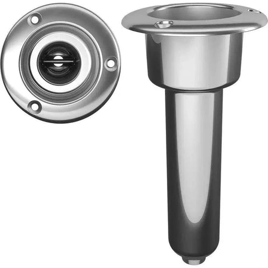 Mate Series Stainless Steel 0 Rod  Cup Holder - Drain - Round Top [C1000D] Mate Series