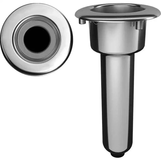 Mate Series Elite Screwless Stainless Steel 0 Rod Cup Holder - Drain - Round Top [C1000DS] - Besafe1st