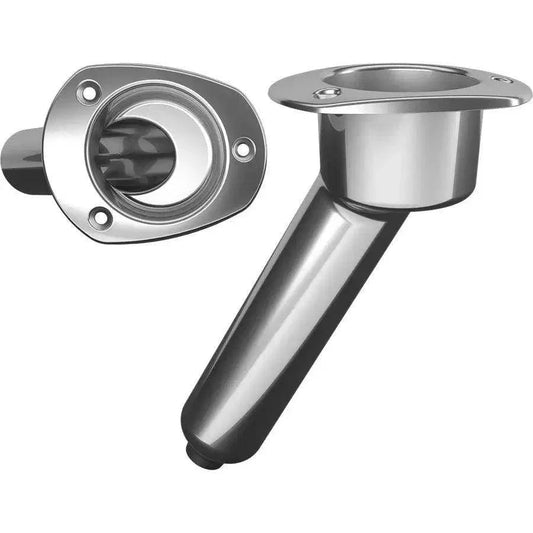 Mate Series Stainless Steel 30 Rod  Cup Holder - Drain - Oval Top [C2030D] Mate Series